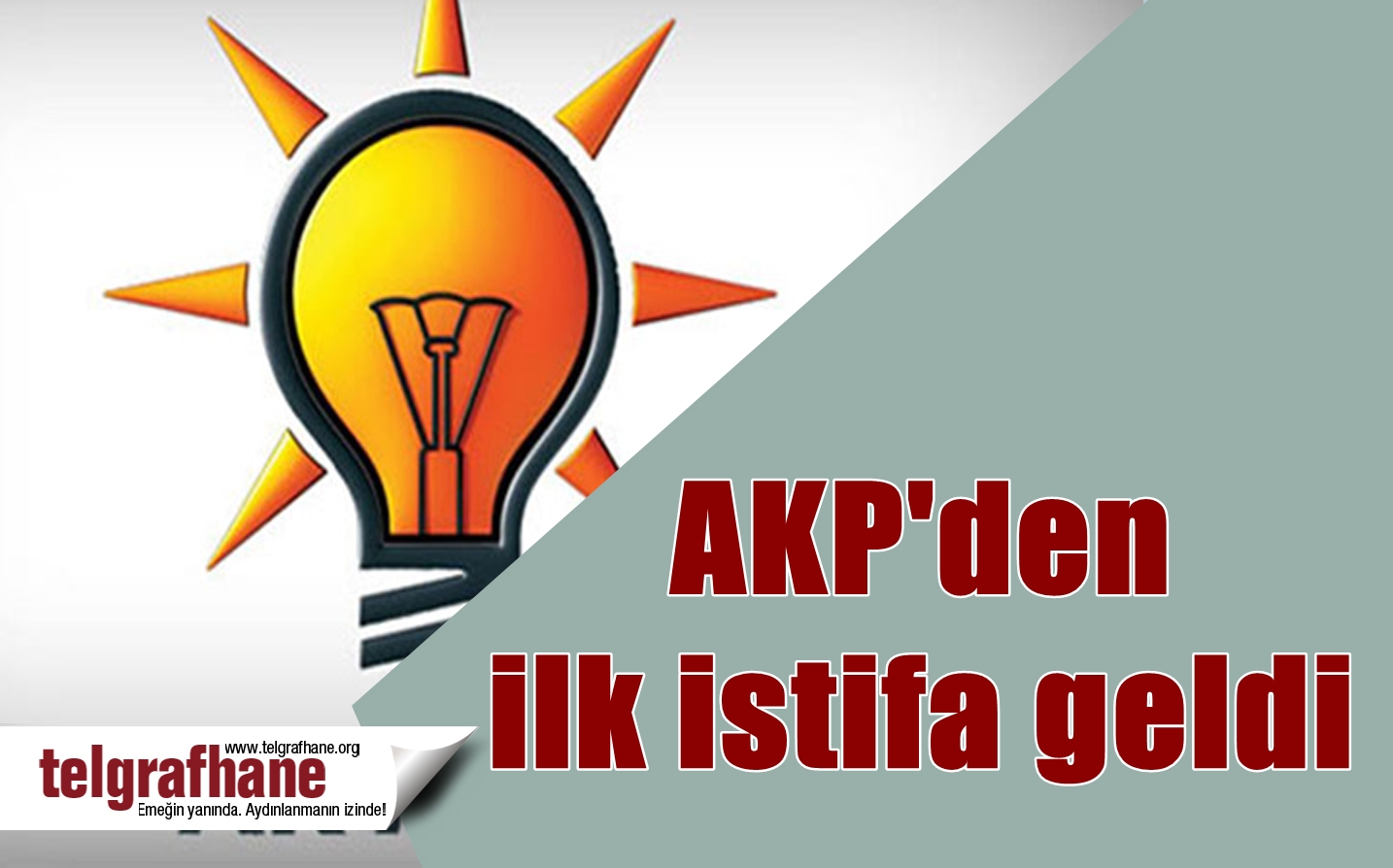 AKP’den ilk istifa geldi